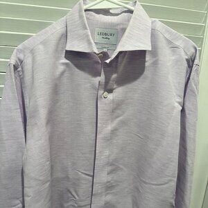Ledbury Men's light purple Dress shirt.  Size 17.